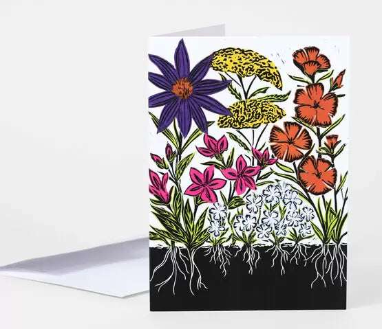 Flowers Grow Out of the Dark Greeting Card