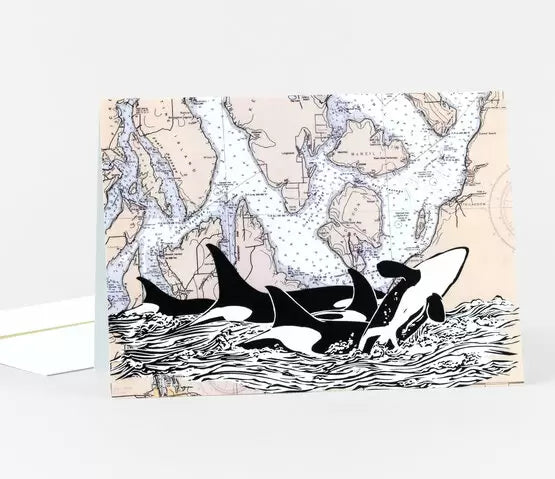 Orca Sighting Greeting Card