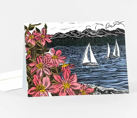 Bay Blossoms Greeting Card