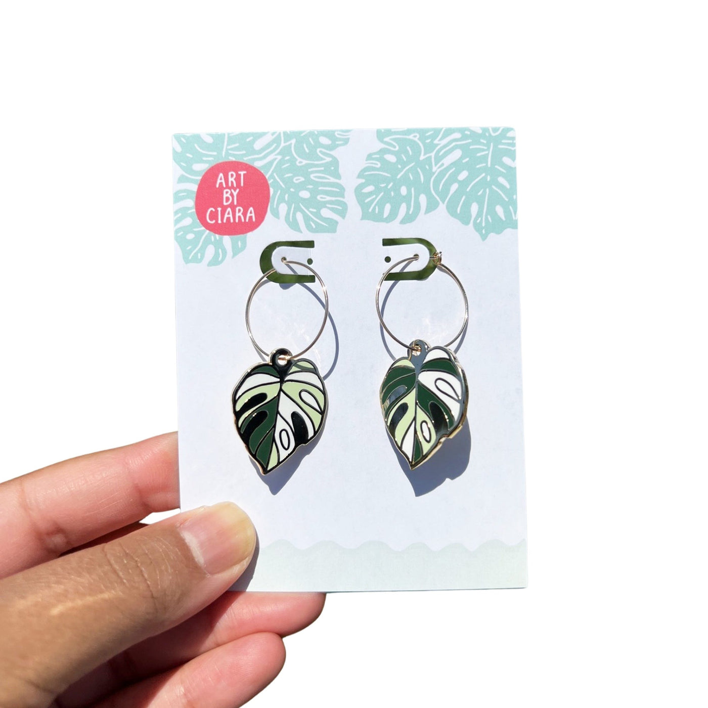 Monstera Earrings