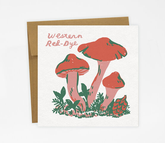 Western Red-Dye Greeting Card