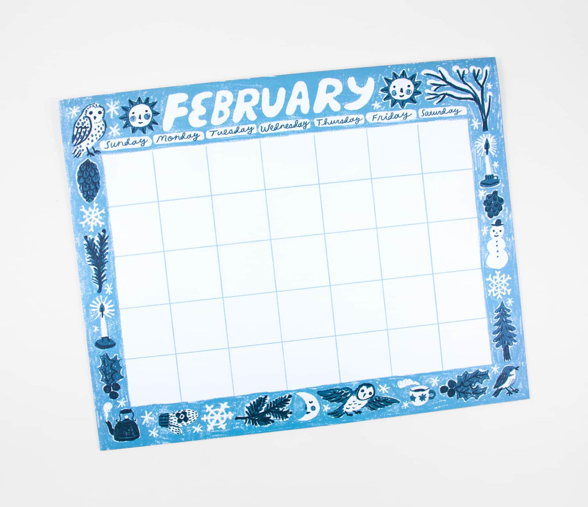 Giant Sheet Calendar by Phoebe Wahl