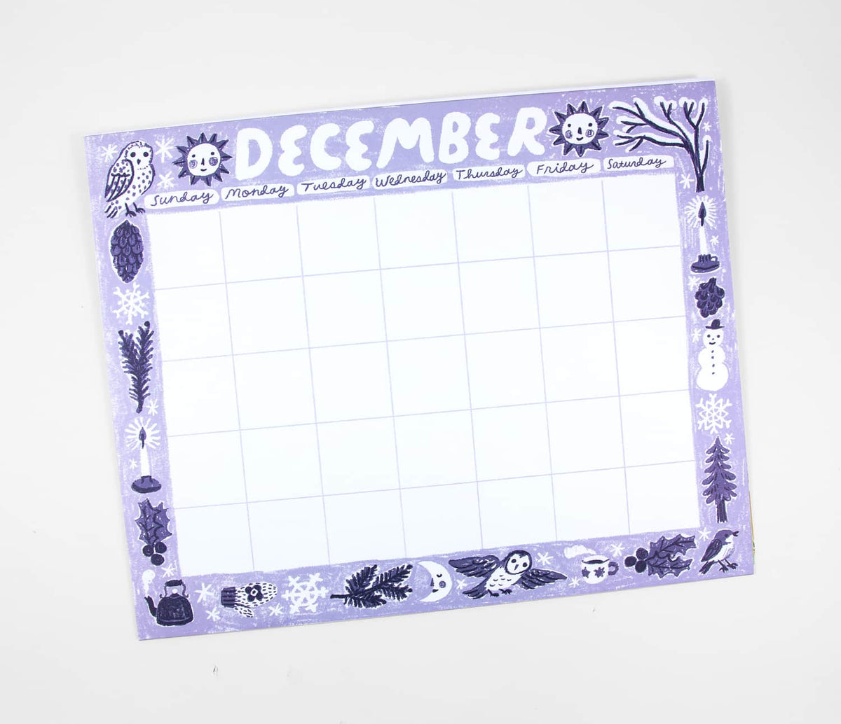 Giant Sheet Calendar by Phoebe Wahl