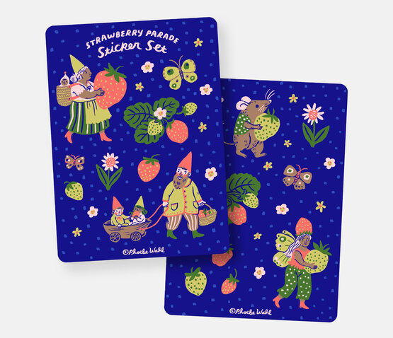 Strawberry Parade Sticker Set