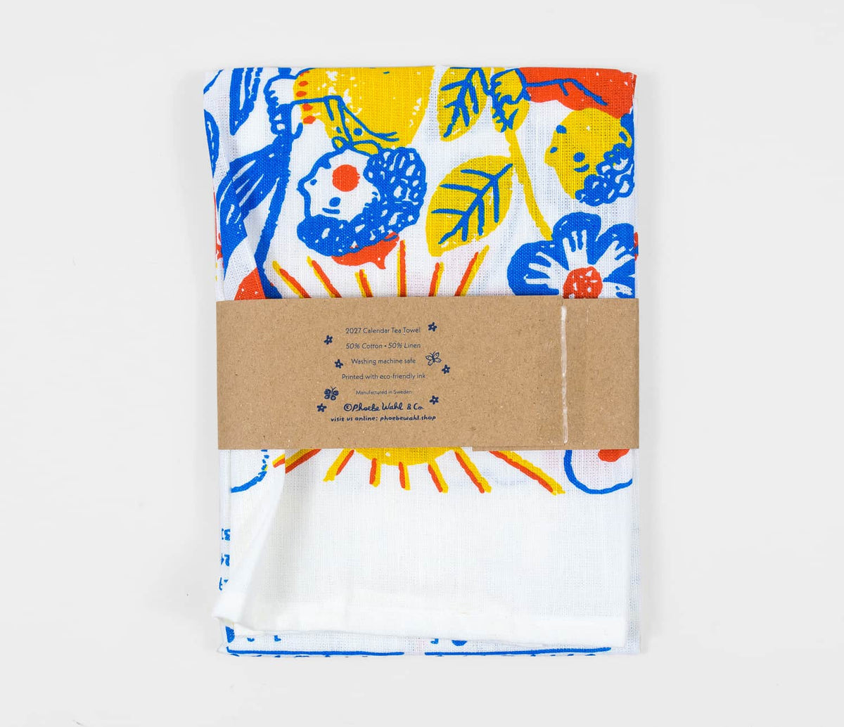 2027 Tea Towel Calendar Phoebe Wahl