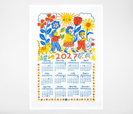 2027 Tea Towel Calendar Phoebe Wahl