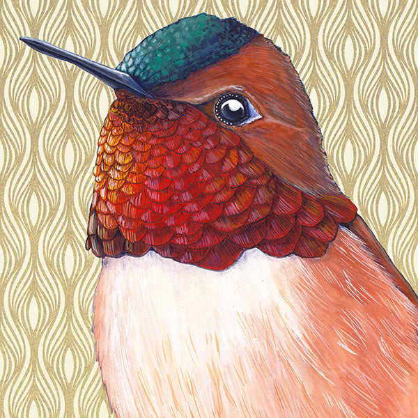 Rufous Hummingbird Print by Erika Beyer