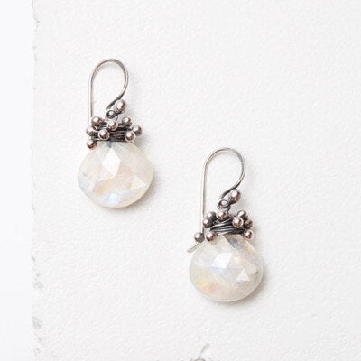 Swarm Earrings in Moonstone by Zuzko