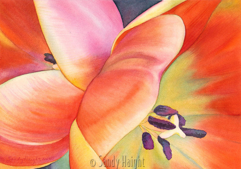 "Sisters" Original Watercolor by Sandy Haight