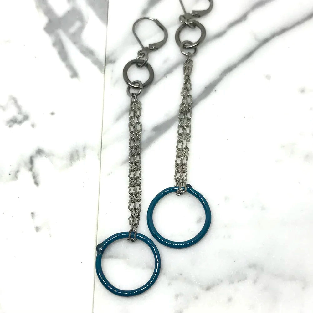 Single Ring Earrings by Inna Patina