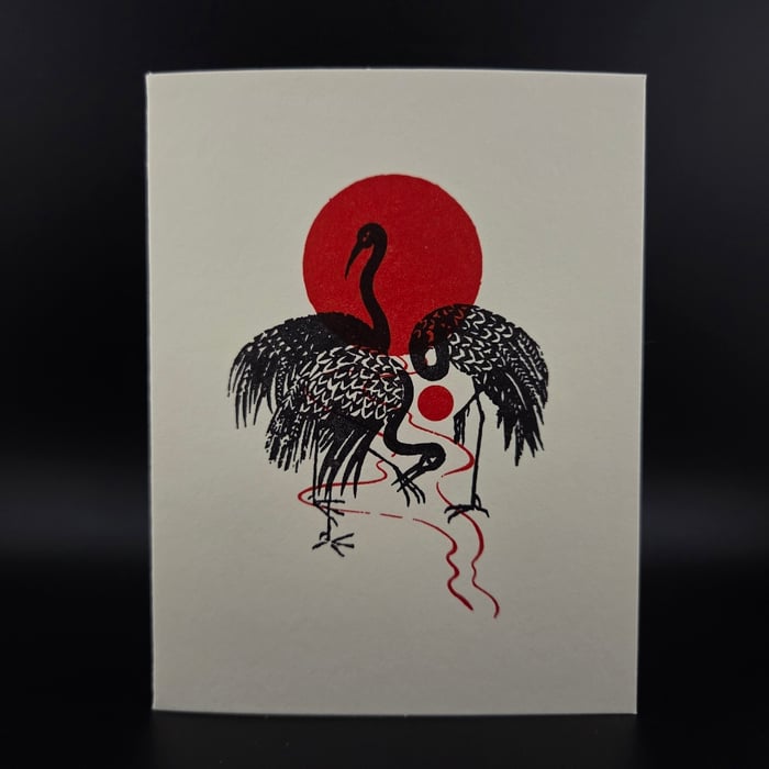 Trois Oiseaux Greeting Card