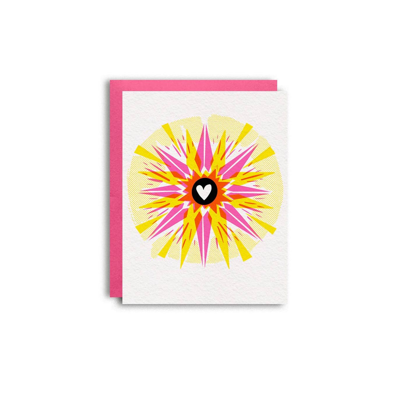 Warm Starburst Blank Greeting Card