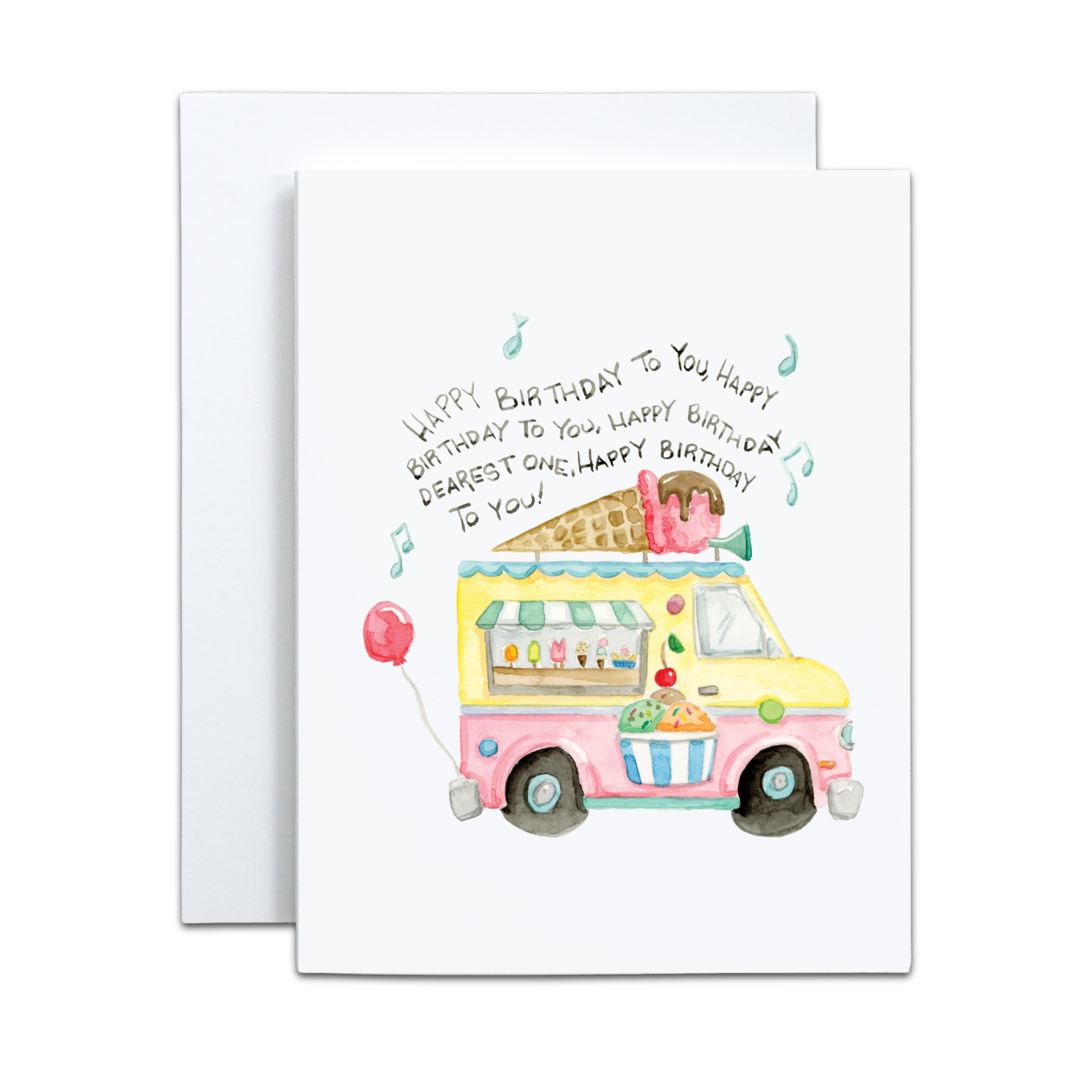 Birthday Ice Cream Truck Greeting Card