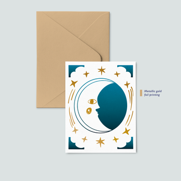 La Lune Foil Greeting Card