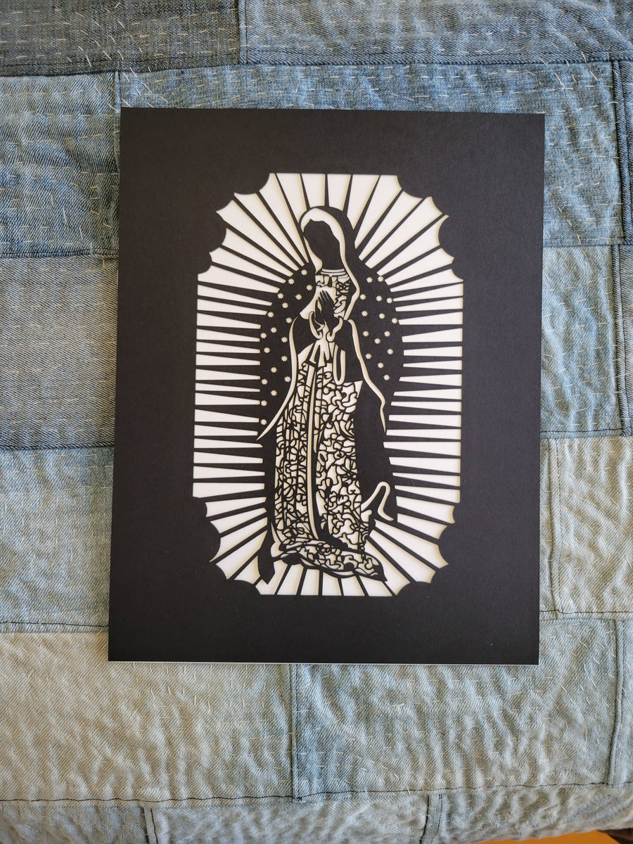 Virgen de Guadalupe - laser cut print