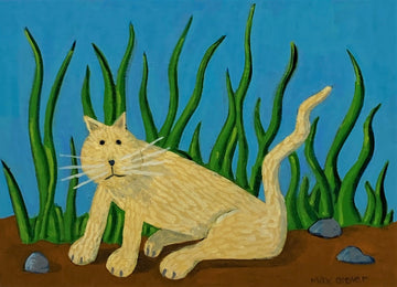 Cat in Grass By Max Grover