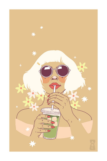 Iced Matcha Art Print