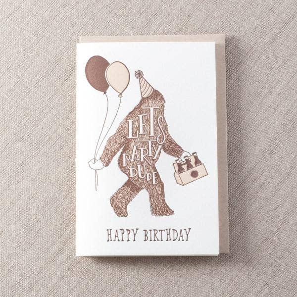 Happy Birthday Sasquatch Greeting Card