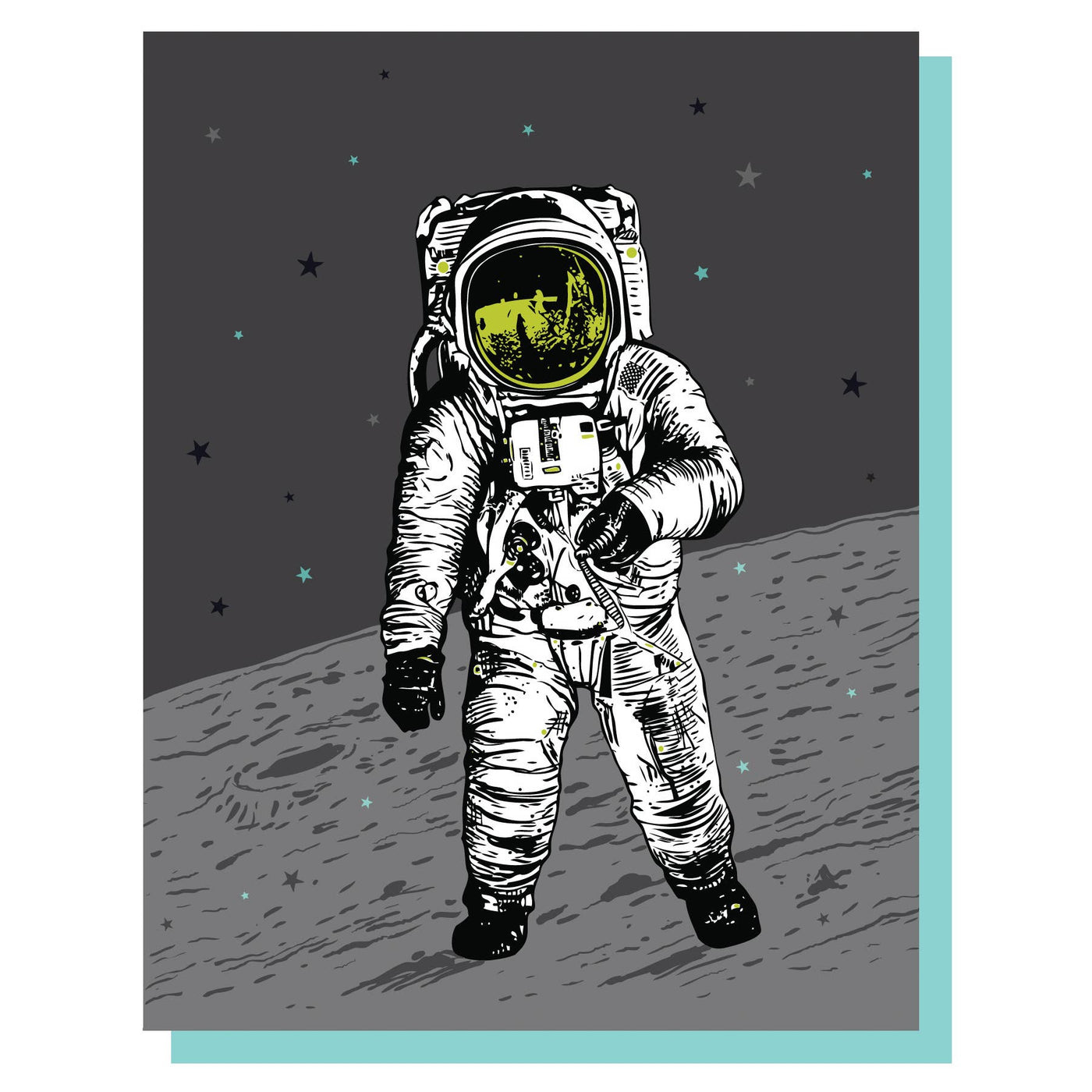 Astronaut Spaceman Card