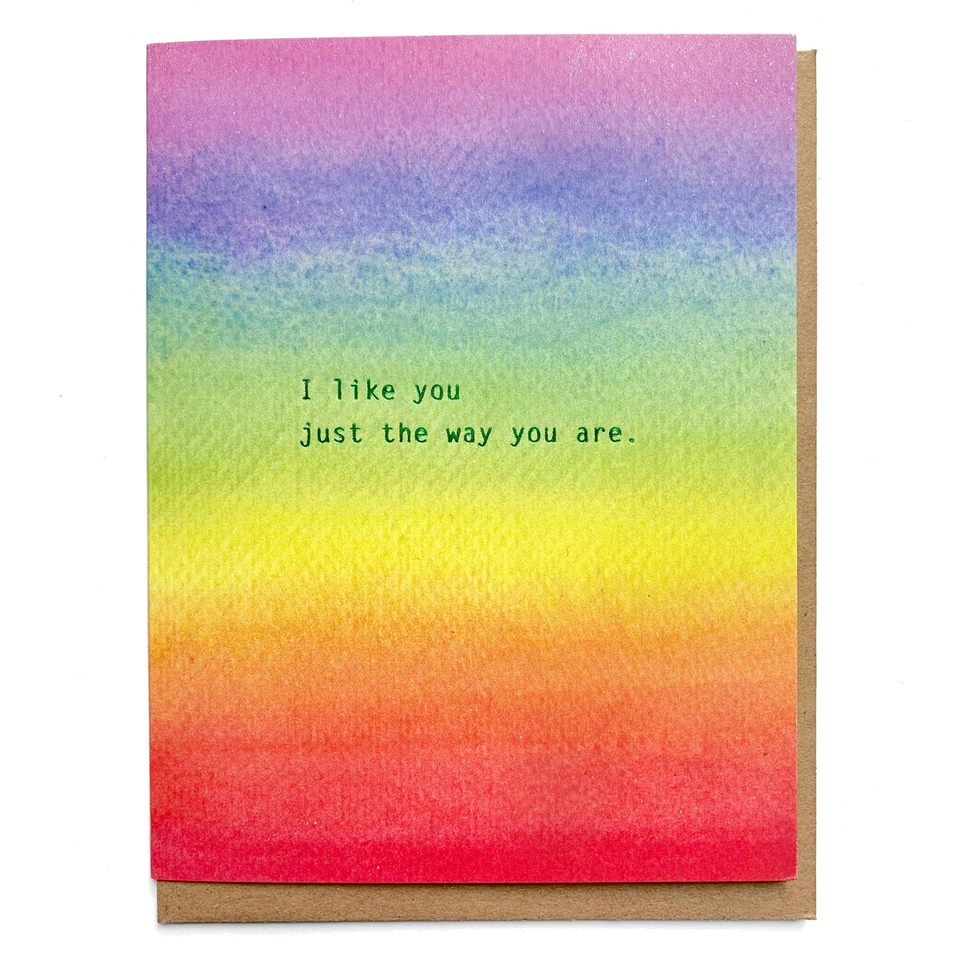 Rainbow Love Card, I like you