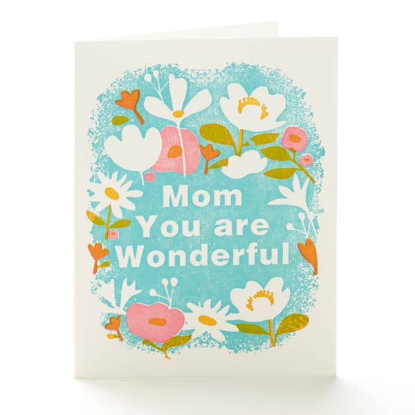 Mom You're Wonderful Card