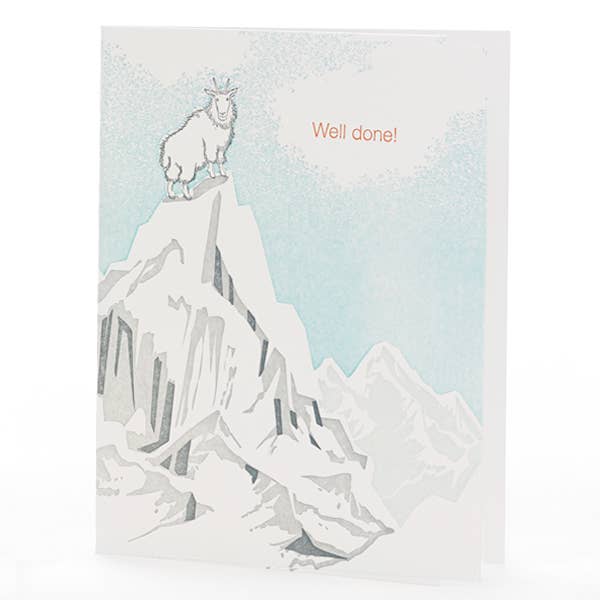 Mountain Goat Well Done Notecard