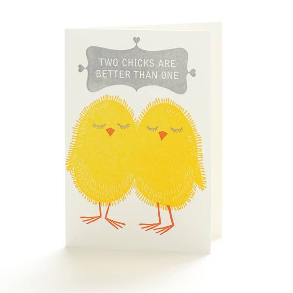 Two Chicks Are Better Than One Notecard