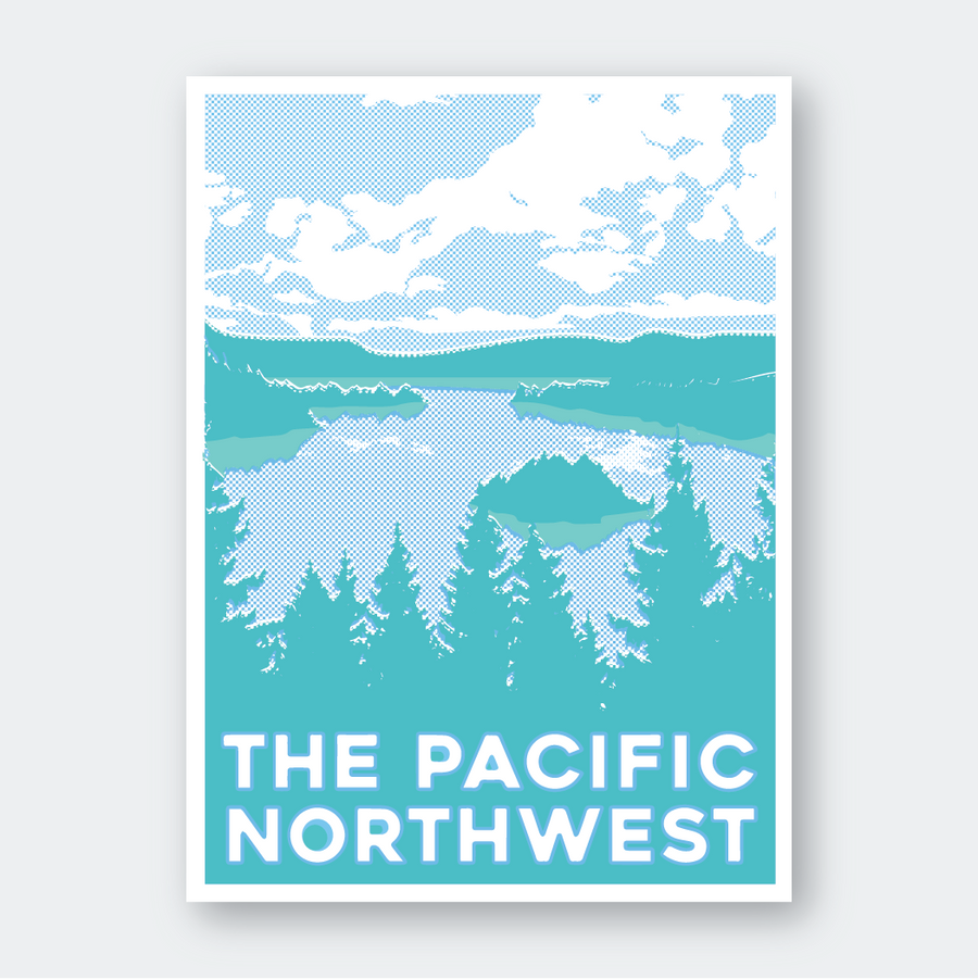 PNW Waterscape Sticker