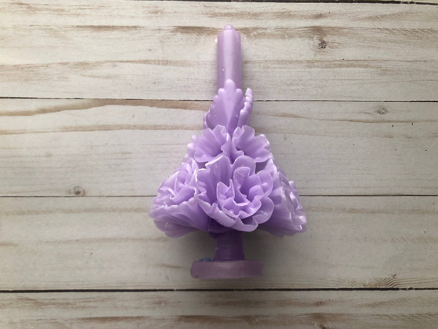 Lilac Oaxaca Marigold Day of the Dead Candle