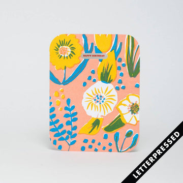 EGG PRESS -- Saturated Floral Birthday