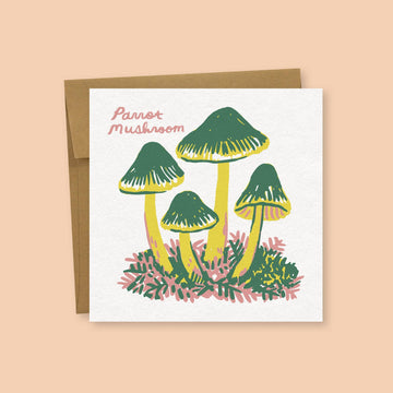 Parrot Mushroom Greeting Card