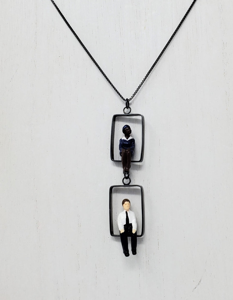 Two Tier People Necklace by Kristin Lora