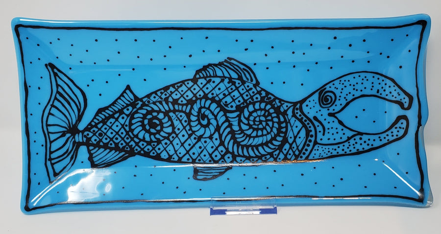 XL Platter - Salmon by Lynn Brunelle