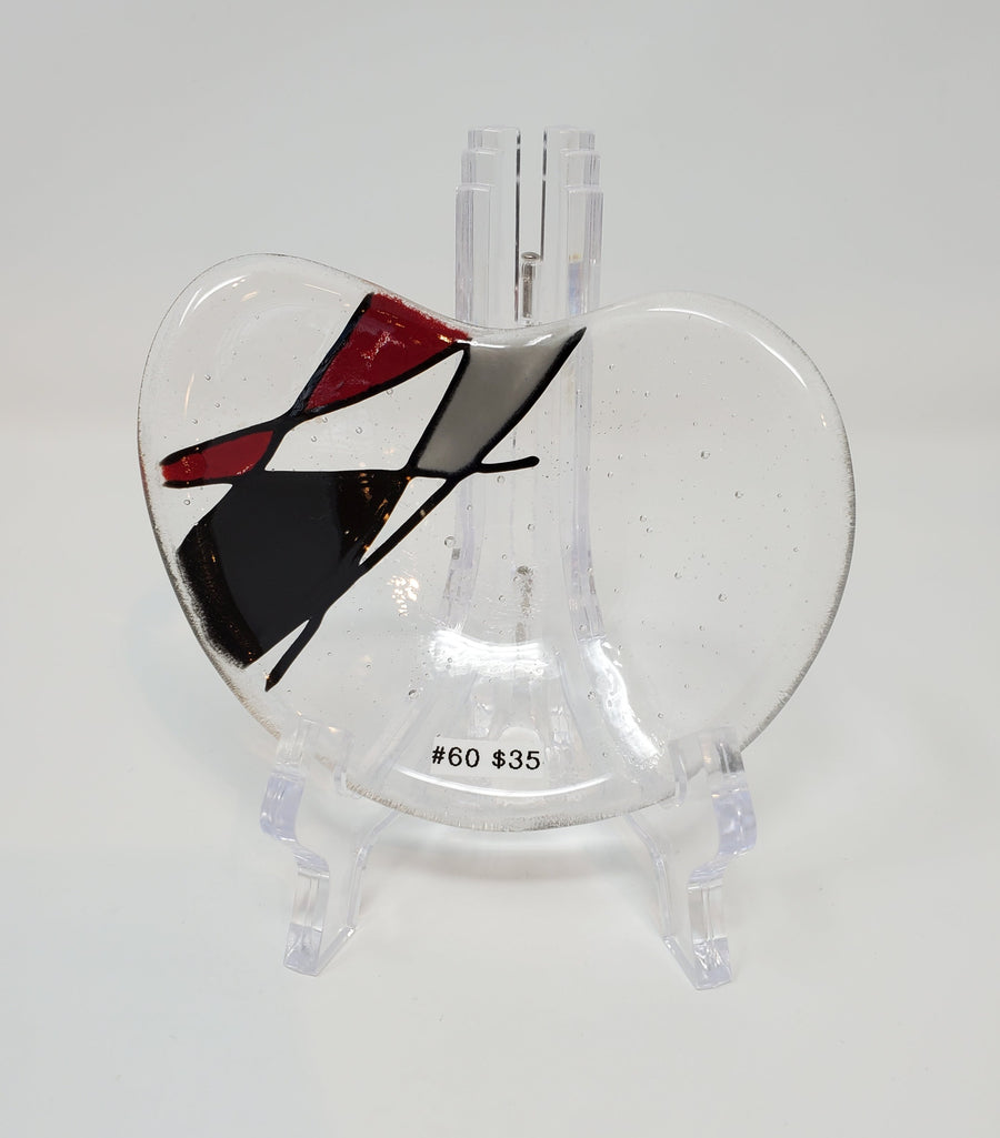 #60 Kidney Condiment Stringer by Mesolini Glass Studio