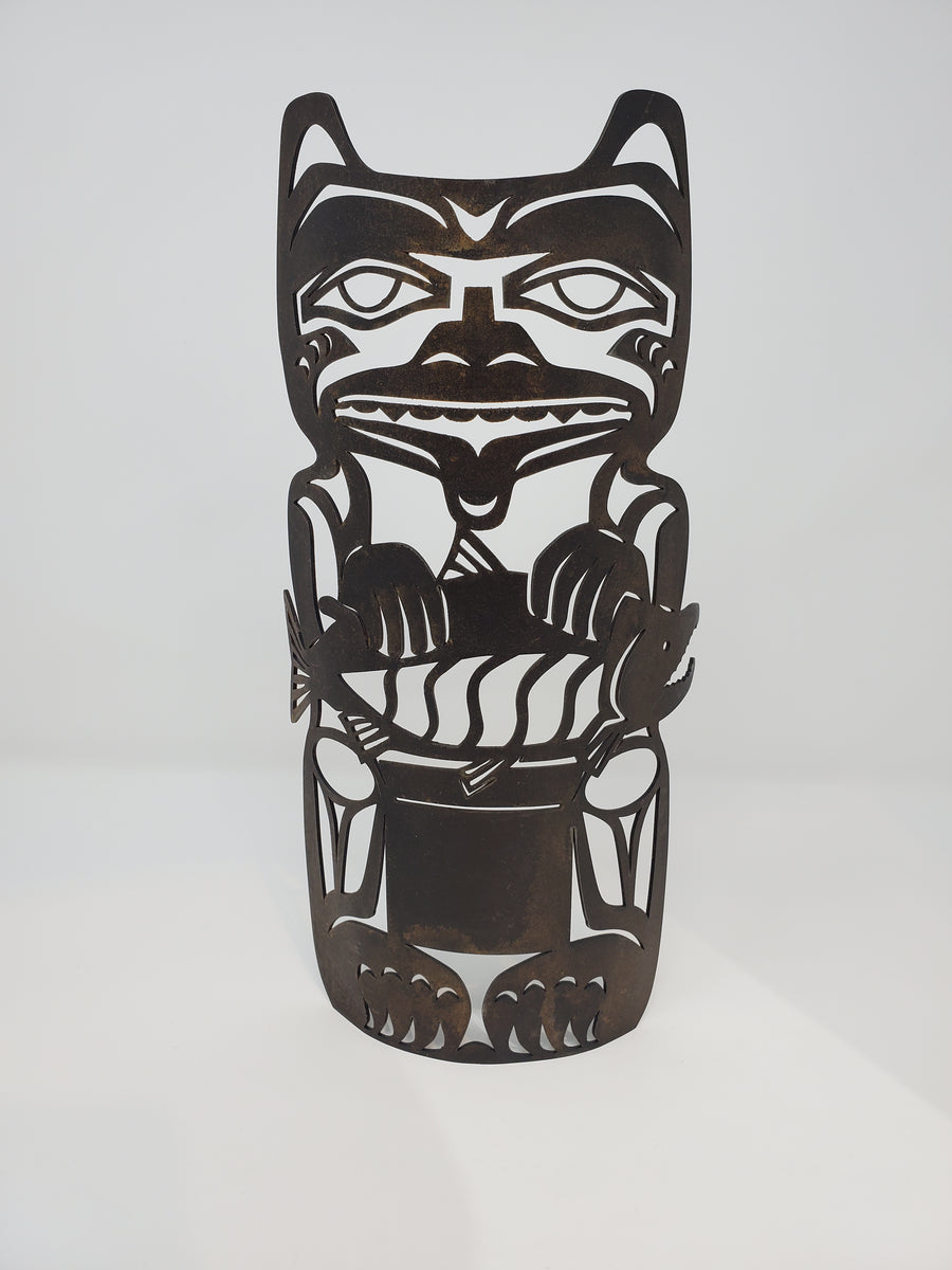 Medium Steel Salmon King by NoiseCat Art