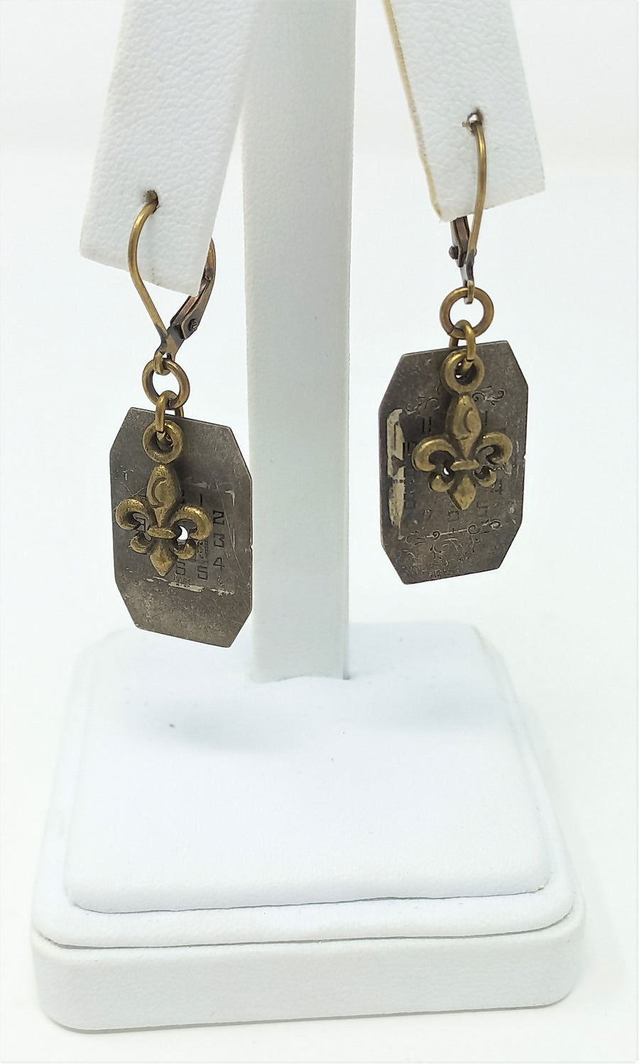 Watch & Fleur De Lis Earrings by Christine Stoll