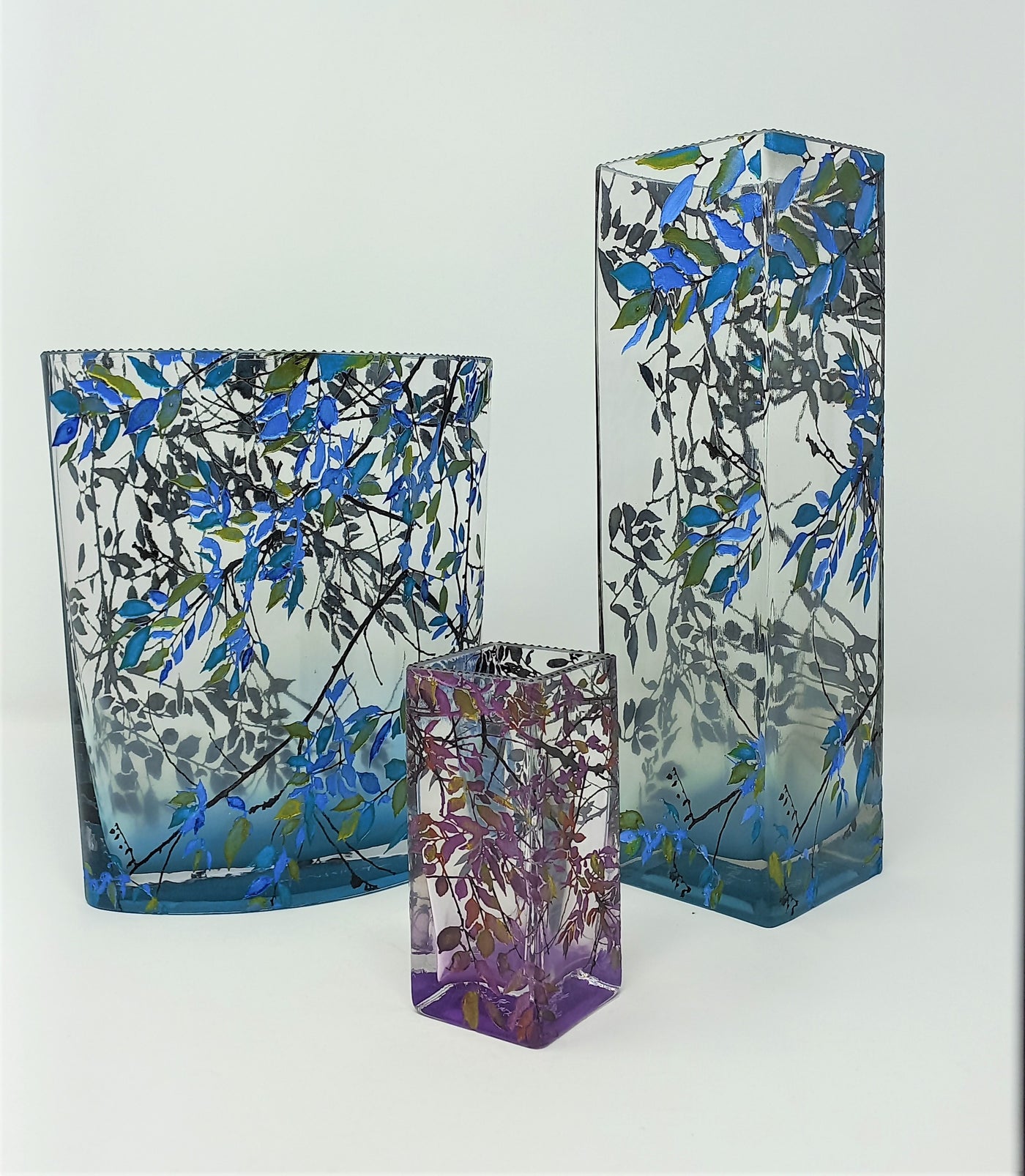 Alder Art Glass Vases by Mary-Melinda Wellsandt