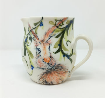 Two Hares Pitcher by Marie Weichman