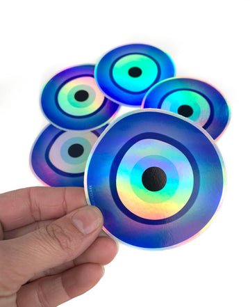 Hologram Evil Eye Stickers