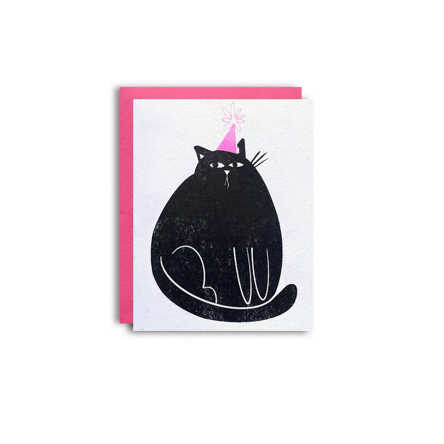 Party Cat Birthday Greeting Card