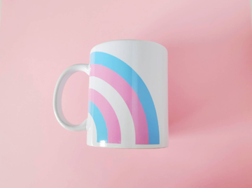 Trans Rainbow Mug Curved