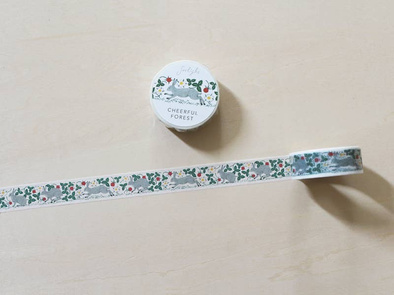Cheerful forest Washi Tape 15mm