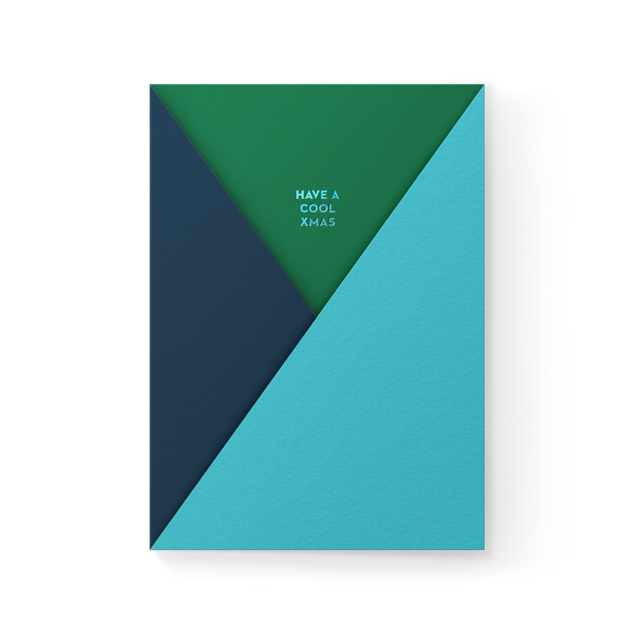 Cool Xmas A6 Pocket Greeting Card