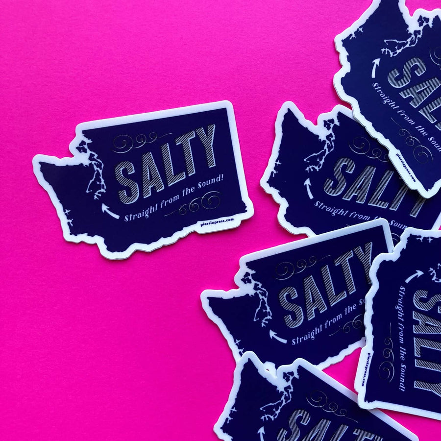 Washington State Salty Sticker