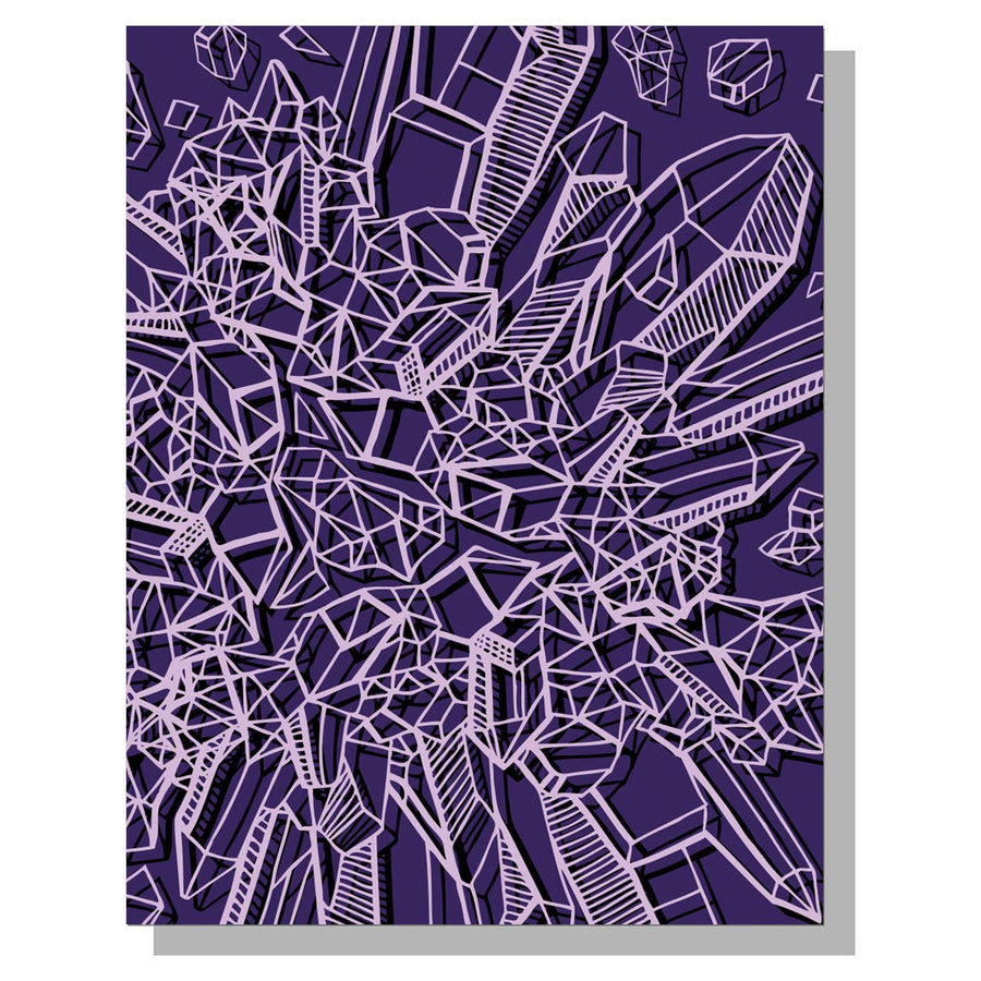 Amethyst Crystal Card