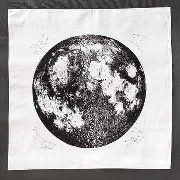 Large Full Moon Tea Towel