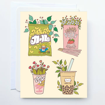 Greeting Card-Snack Time