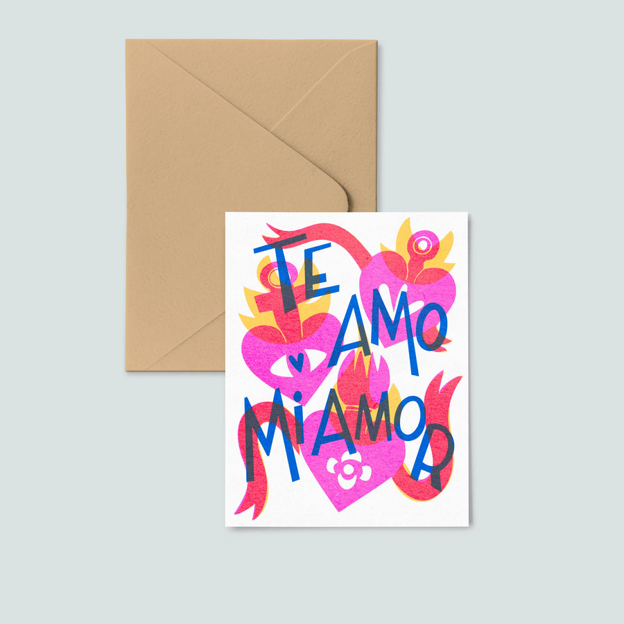 Te Amo Mi Amor, Love Greeting Card