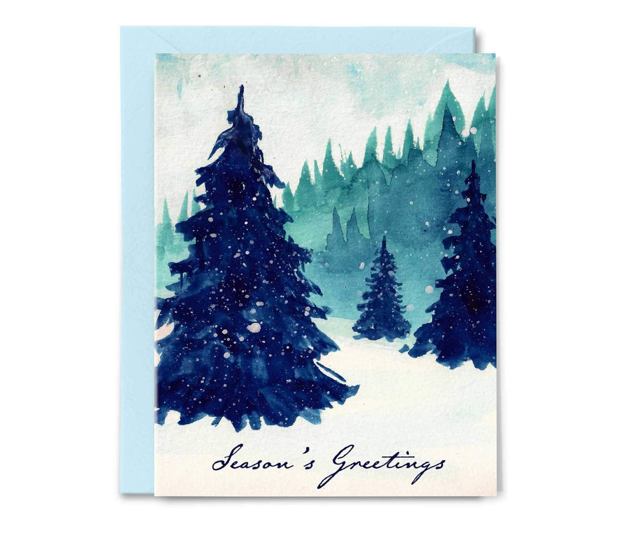 Winter Forest Card - Leannimator