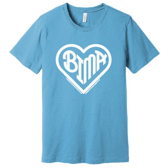 BIMA Heart T-Shirt Ocean Blue